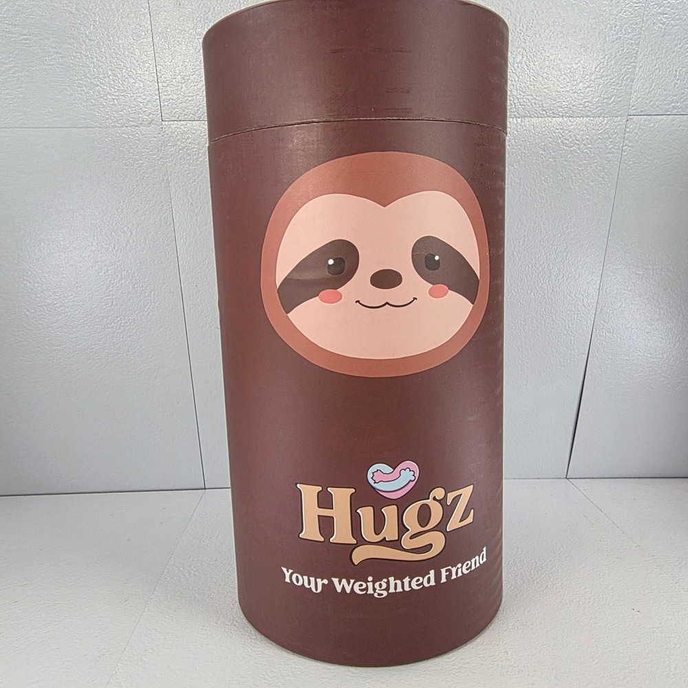 Hugz Weighted Sloth Plush Brown Therapeutic Stress Anxiety Relief Stuffed Animal